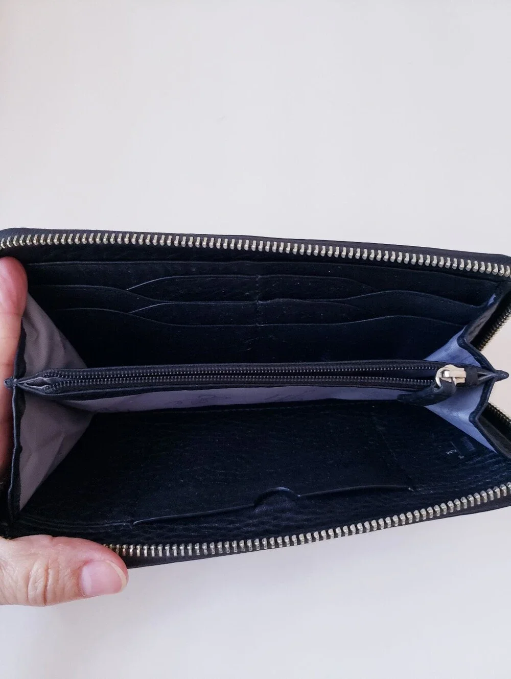 Vintage Cole Haan Black Pebble Leather Wallet